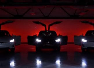 Tesla Model Xmas show is awesome with hidden Easter Egg